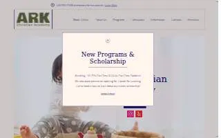 Ark Christian Academy website