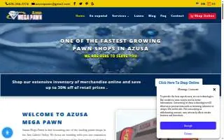Azusa Mega Pawn website