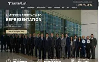 Vaziri Law Group website