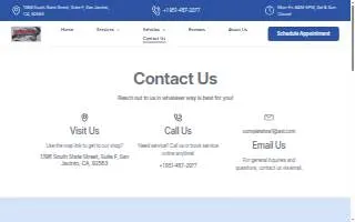 Complete Towing & Recovery of San Jacinto website