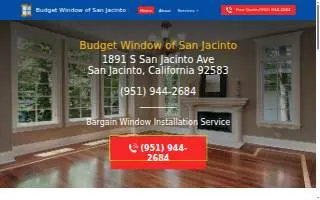 San Jacinto Budget Window CA website