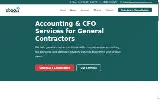 Abacus Tax and Accounting Inc. website