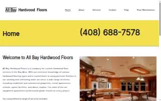 All Bay Hardwood Floors website