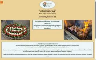 California Catering Cafe website