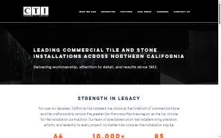 California Tile Installers website