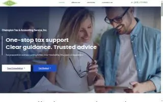 Champion Tax and accounting Services website