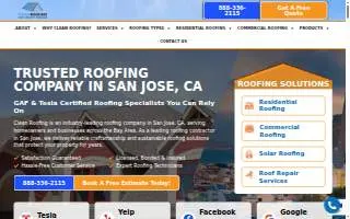 Clean Roofing website