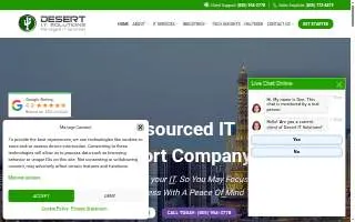 Desert IT Solutions - Managed IT Services and IT Support Company in San Jose website