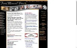 Family Memories Video website