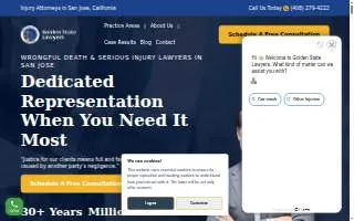 Golden State Lawyers, APC of San Jose website