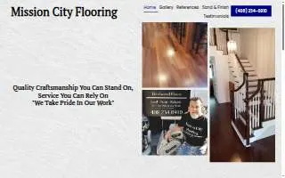 Mission City Flooring website