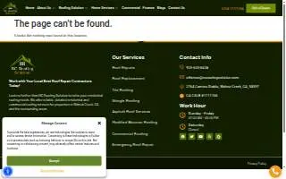 NC Roofing solution INC. San Jose website