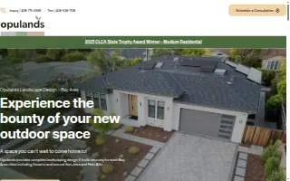 Opulands Landscape Design & Construction of San Jose website