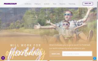 PrideStaff website