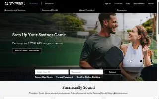 Provident Credit Union (San Jose Community Branch) website