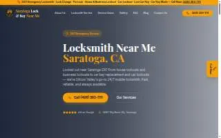 Saratoga Lock and Key Near Me website