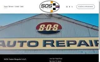 SOS Auto Repair website