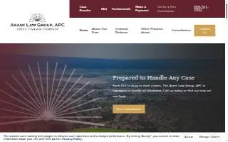 The Arant Law Group PC of San Jose website