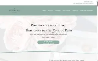 The Posture Lounge website