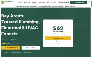 United HVAC, Plumbing & Electrical of San Jose website