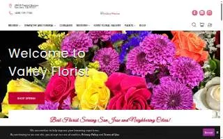 Valley Florist website