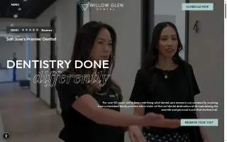 Willow Glen Dental website