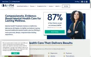 AMFM Mental Health Treatment of Great Falls website
