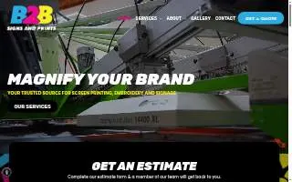 B2B Signs and Prints website