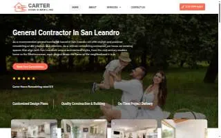 Carter Home Remodeling website