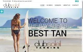 Club Soleil Tanning of San Leandro website