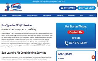 Comfy Heating & Air Conditioning Inc. of San Leandro