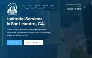 Nico Janitorial website