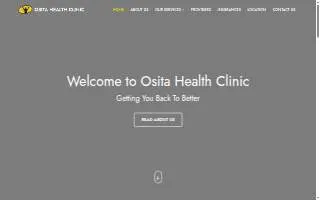 Osita Health Clinic website