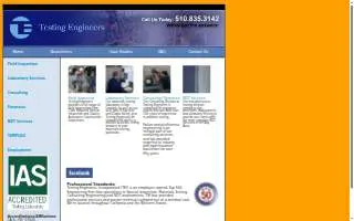 Testing Engineers Inc website