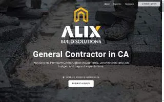 Alix Build Solutions website