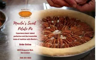 Marita Pies - Sweet Potato Pie Co. website
