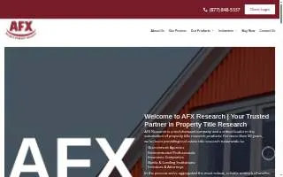 AFX Research, LLC website