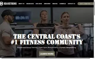 Headstrong Fit website