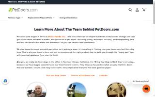 PetDoors website
