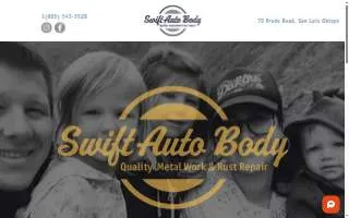 Swift Auto Body website