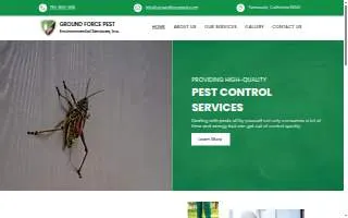 Ground Force Pest Elimination website