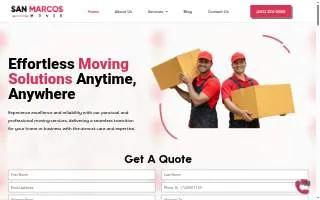 San Marcos Mover's website