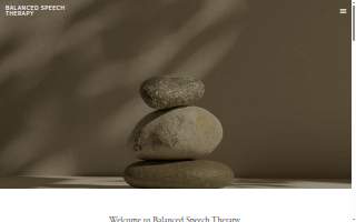 Balanced Speech Therapy website