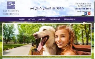 Bay Meadows Orthodontics website