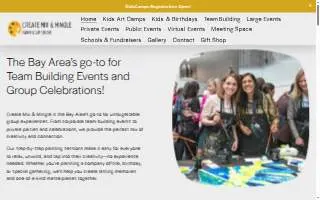 Create, Mix and Mingle website