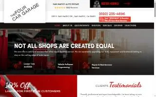 Four Car Garage website