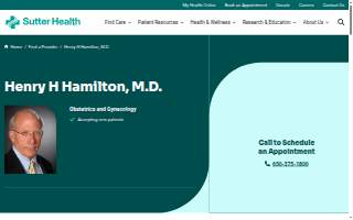 Henry H Hamilton, M.D.