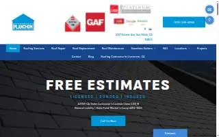 Planchon Roofing website