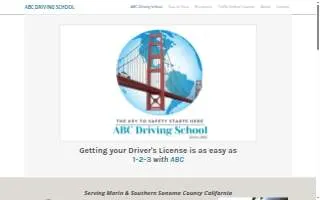 ABC Driving School of San Rafael website