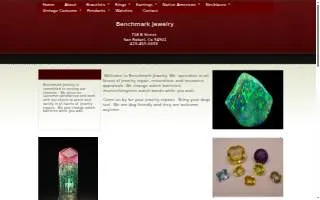 Benchmark Jewelry website